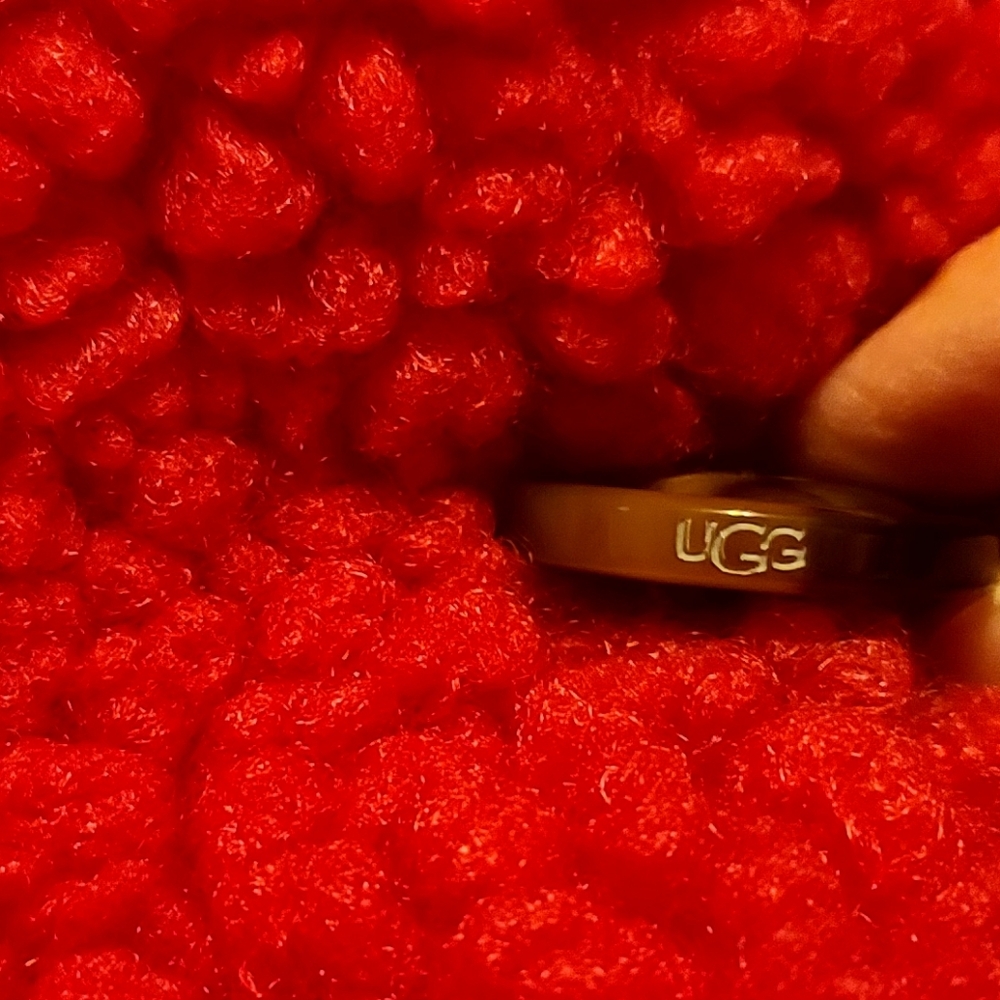 Women's XL, UGG Gertrude Teddy Hot Pink Sherpa Jacket - Picture 4 of 8